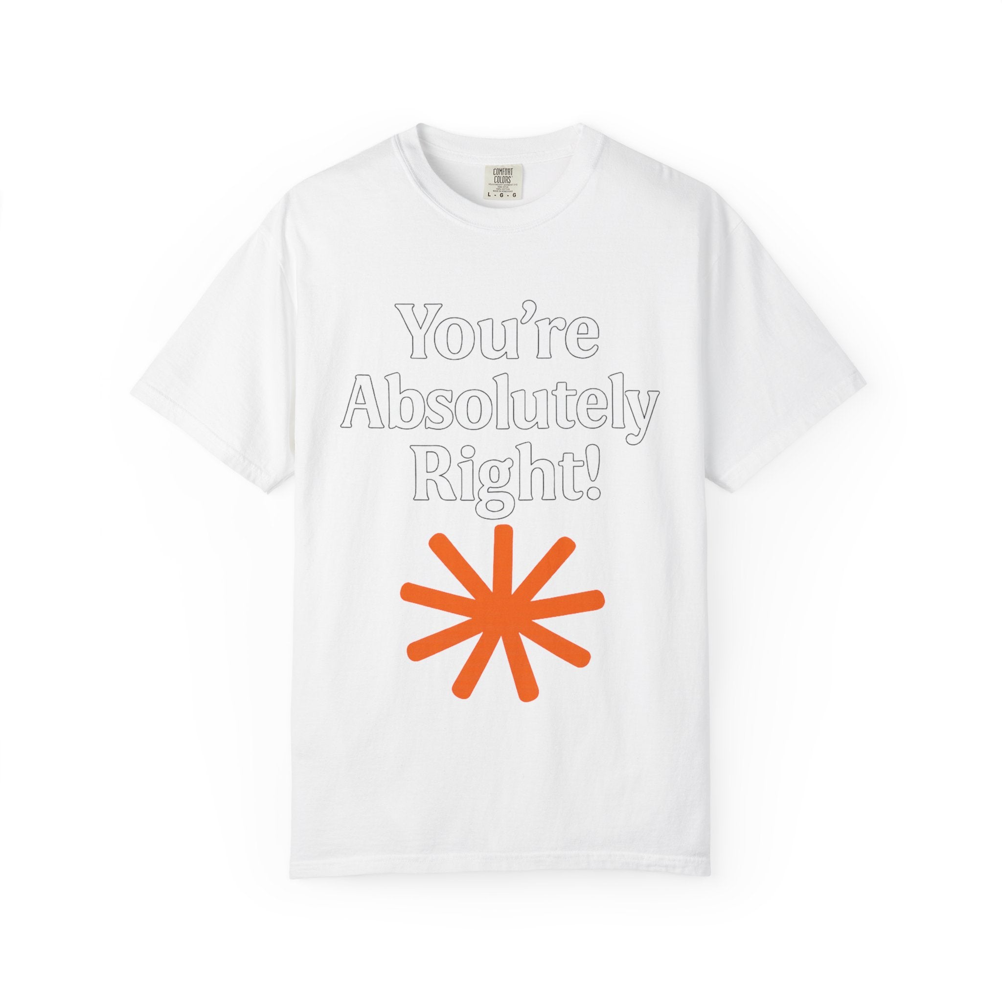 You're Absolutely Right T-Shirt — Retro Starburst Graphic Tee
