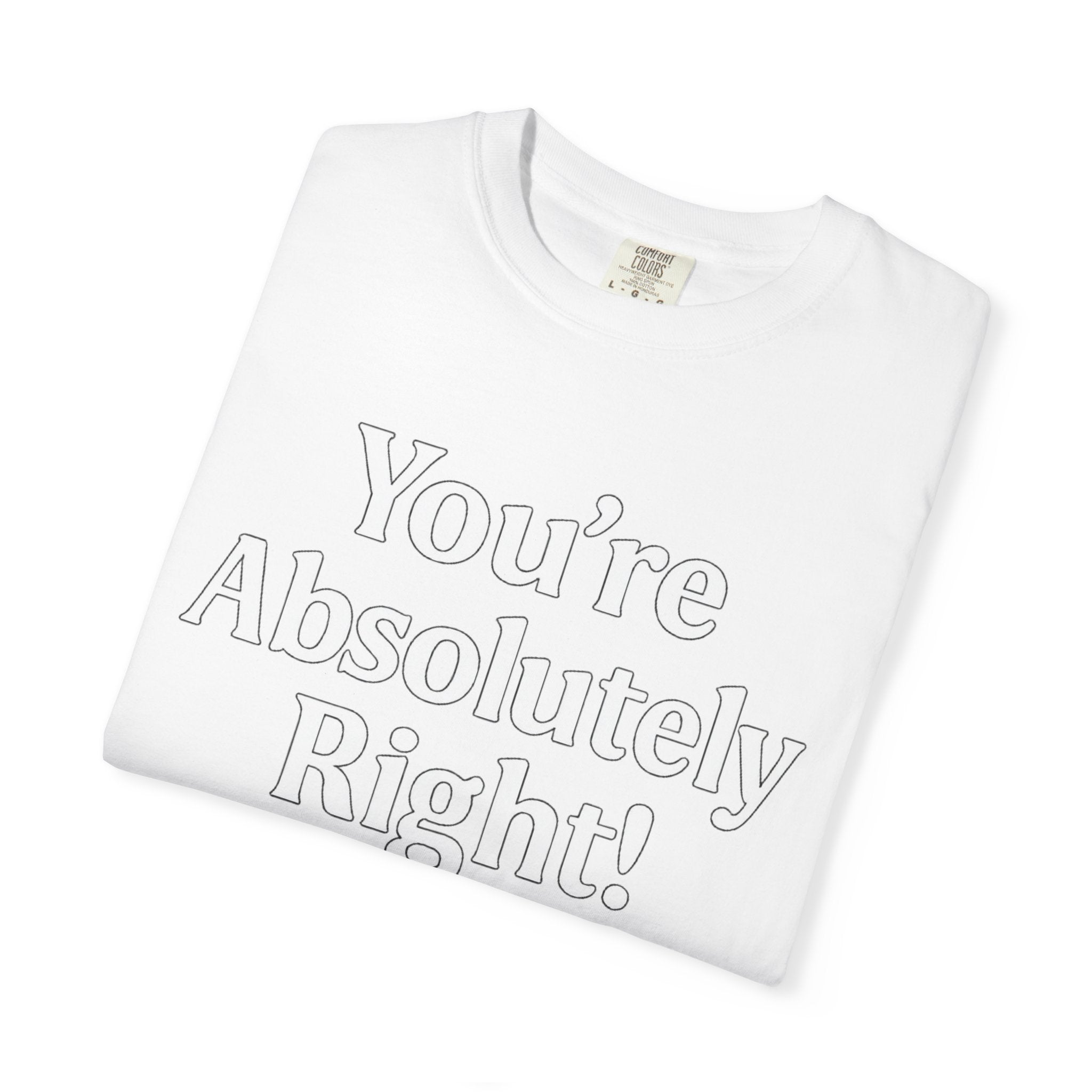 You're Absolutely Right T-Shirt — Retro Starburst Graphic Tee