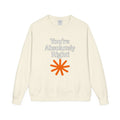 "You're Absolutely Right!" Crewneck Sweatshirt — Graphic Crewneck with Orange Asterisk