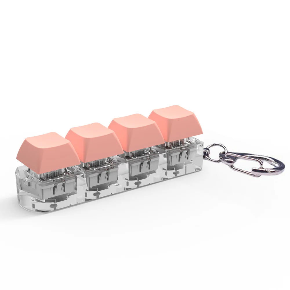 Keyboard Key Toy Stress Relief Keyboard Fidget Keychain