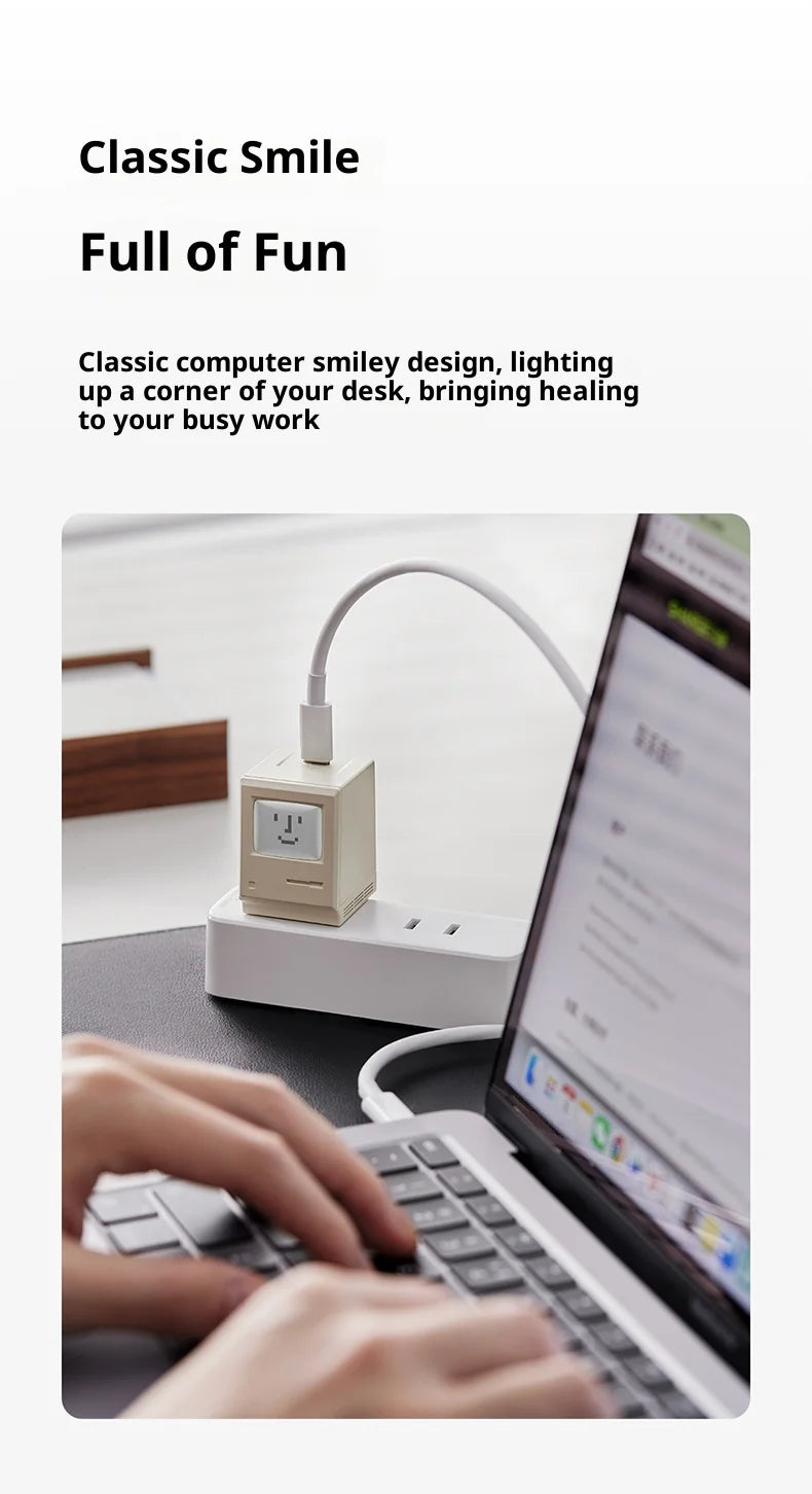 SHARGE Macintosh Maclock Retro 76W 35W Charger Fast Charge Mobile Phone Charger Portable