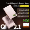Magnetic Powerbank Wireless Fast Charing Spare Portable External Battery for iPhone 12-17 Pro Watch Airpods 5000/10000mAh