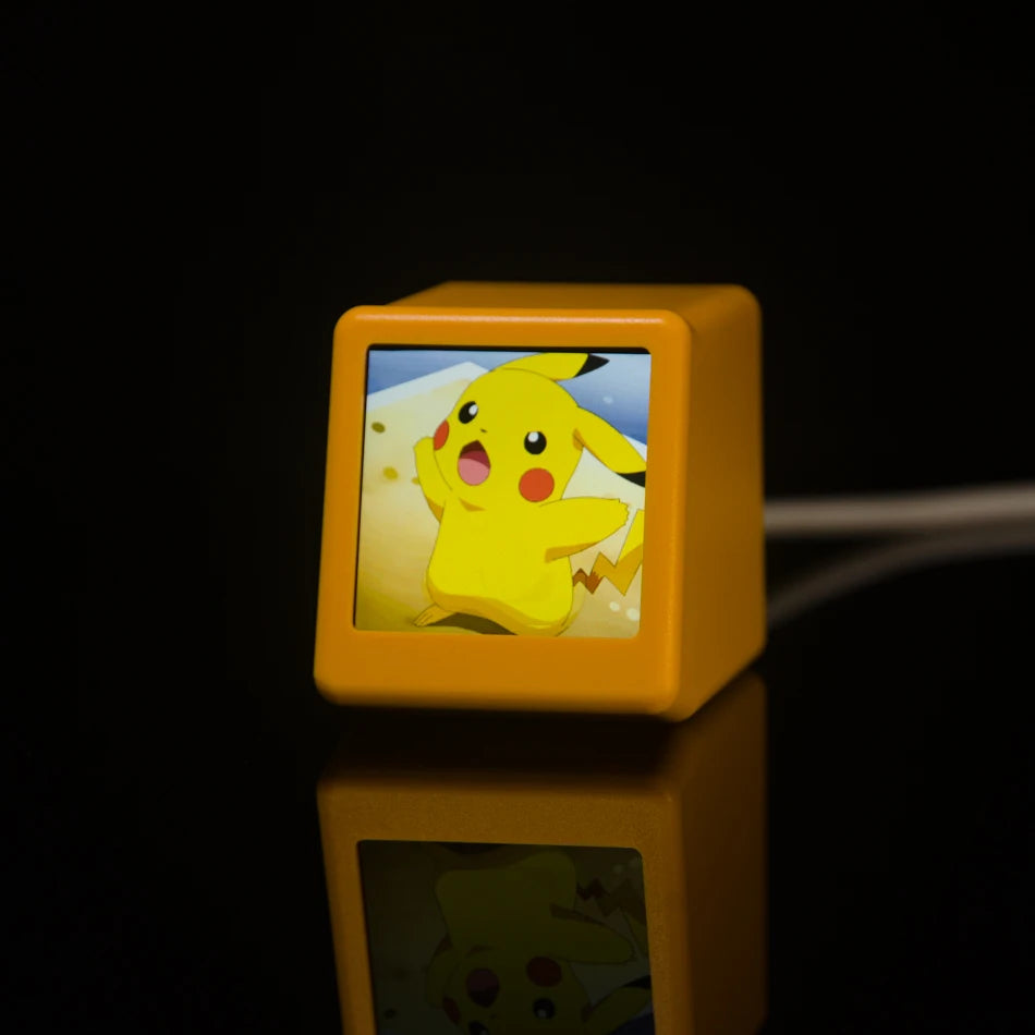 GeekMagic Ultra Smart WiFi Weather Forecast Station Bed Clock for Desktop Decoration, photo Album with Gif Animation